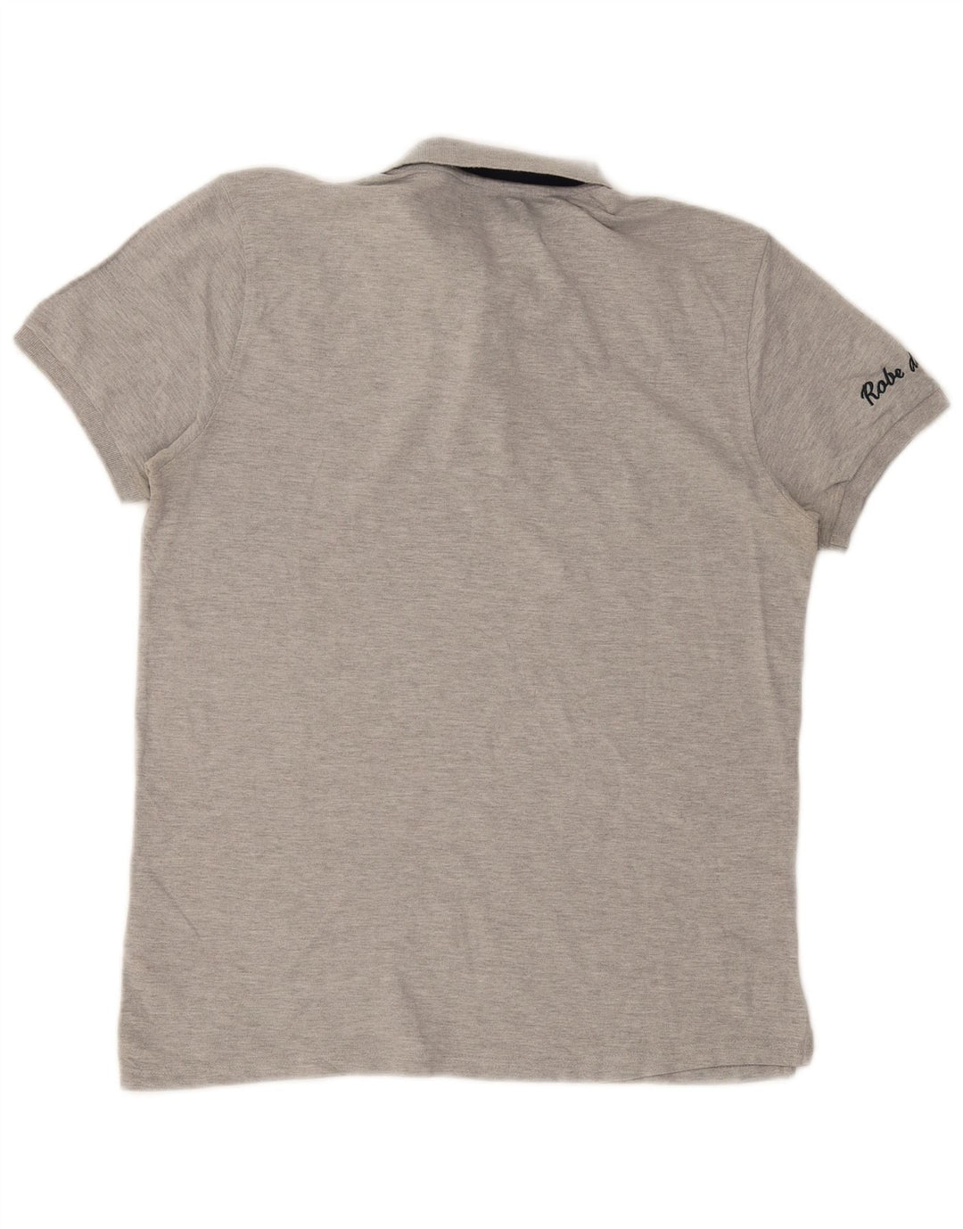 Camisa polo masculina Kappa grande cinza colorblock algodão