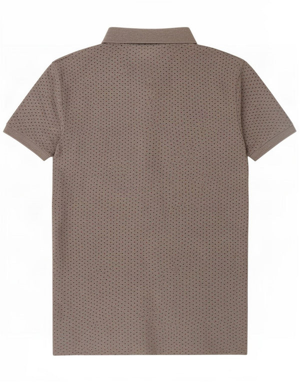 Camisa polo masculina Jack Wills pequena algodão manchado cinza
