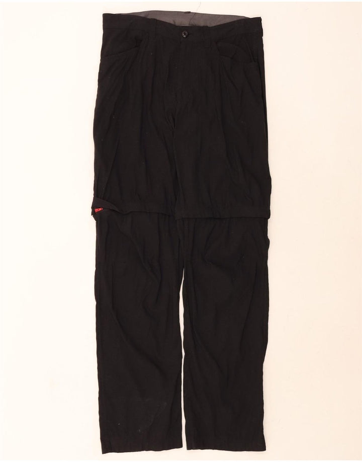 EDDIE BAUER Womens Straight Casual Trousers W32 L34 Black Nylon Vintage Eddie Bauer and Second-Hand Eddie Bauer from Messina Hembry 