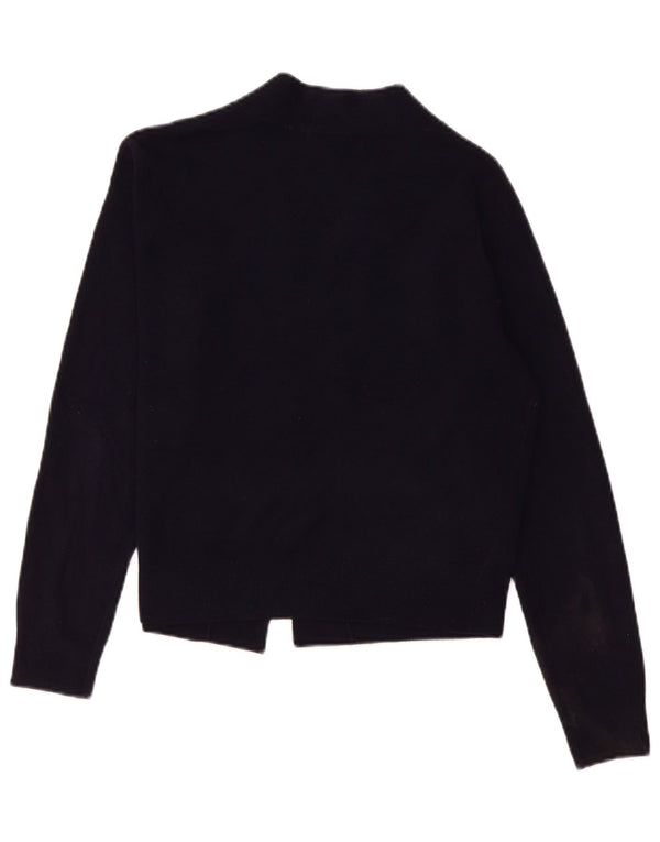 Suéter cardigã feminino aberto Marks & Spencer Reino Unido 14 médio azul marinho