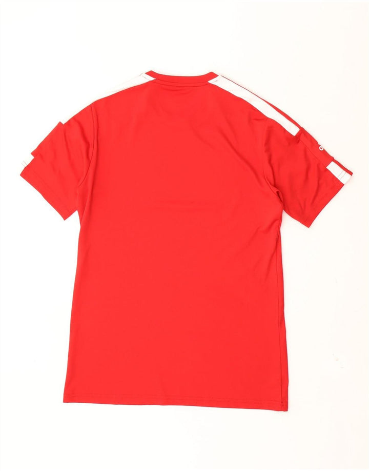 Adidas Mens Aeroready Camiseta Top Pequeno Colorblock Vermelho