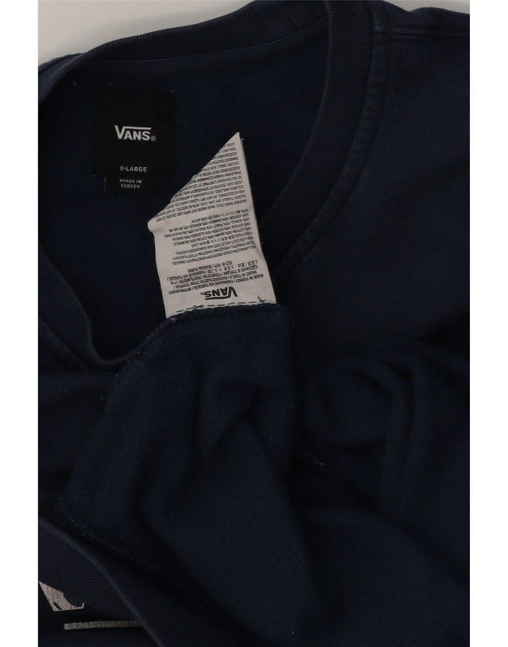Vans Mens Graphic Moletom Jumper XL Azul Marinho Algodão