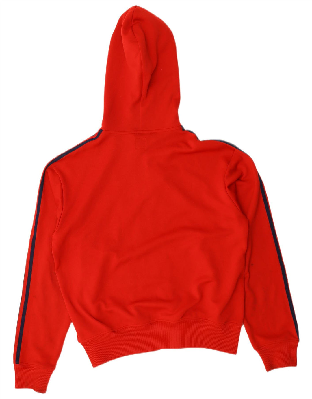 Adidas masculino zip moletom com capuz grande poliéster vermelho