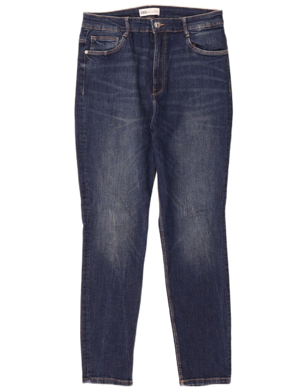 ZARA Jeans Skinny Feminino EU 44 XL W34 L28 Azul Algodão