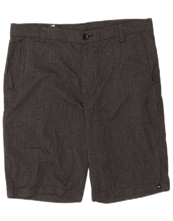 Quiksilver Mens Zathan Cargo Shorts W34 Grande Poliéster Cinza