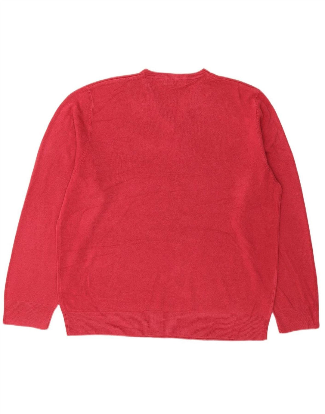 Suéter masculino MARKS & SPENCER Blue Harbor com decote em V XL rosa acrílico