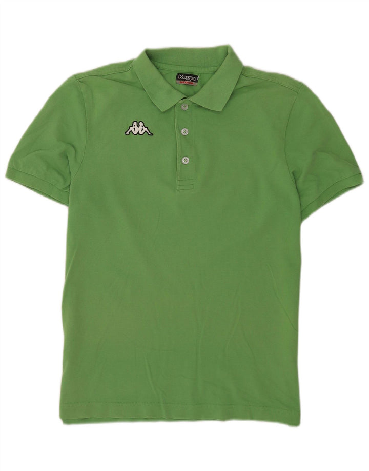 Camisa polo masculina Kappa algodão verde médio