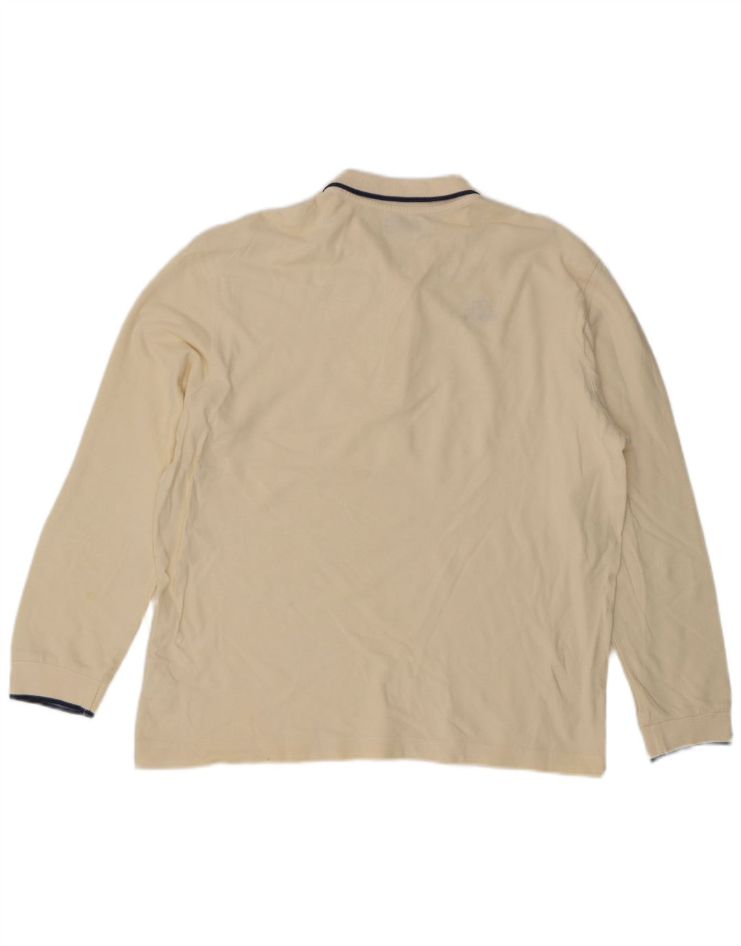 Camisa polo masculina de manga comprida Kappa XL em algodão branco