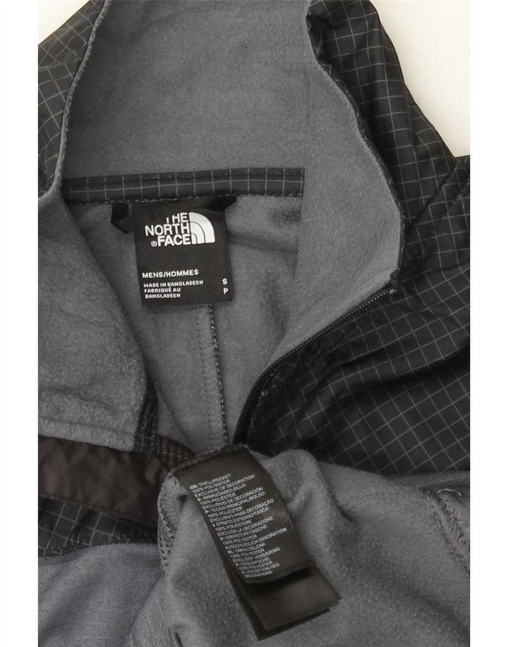 Suéter gráfico masculino The North Face, pequeno, cinza, bloco colorido