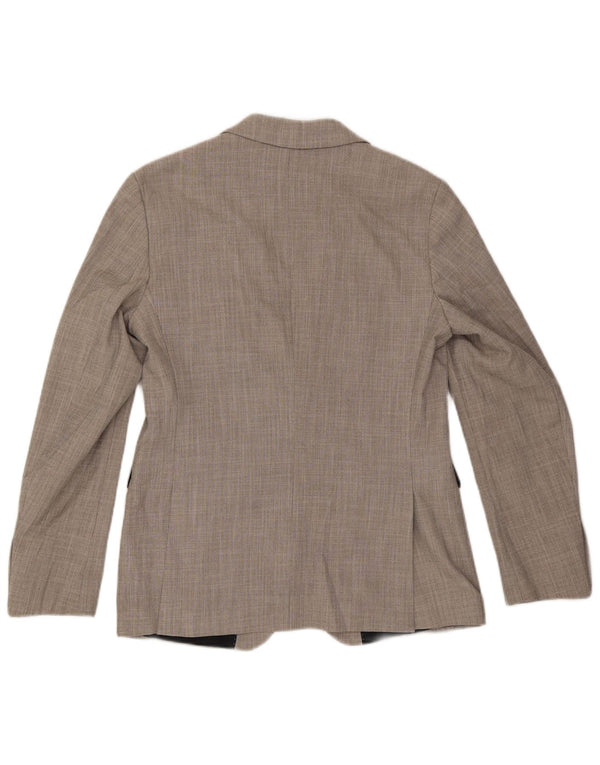 Jaqueta blazer masculina Zara com 2 botões EU 48 poliéster cinza médio