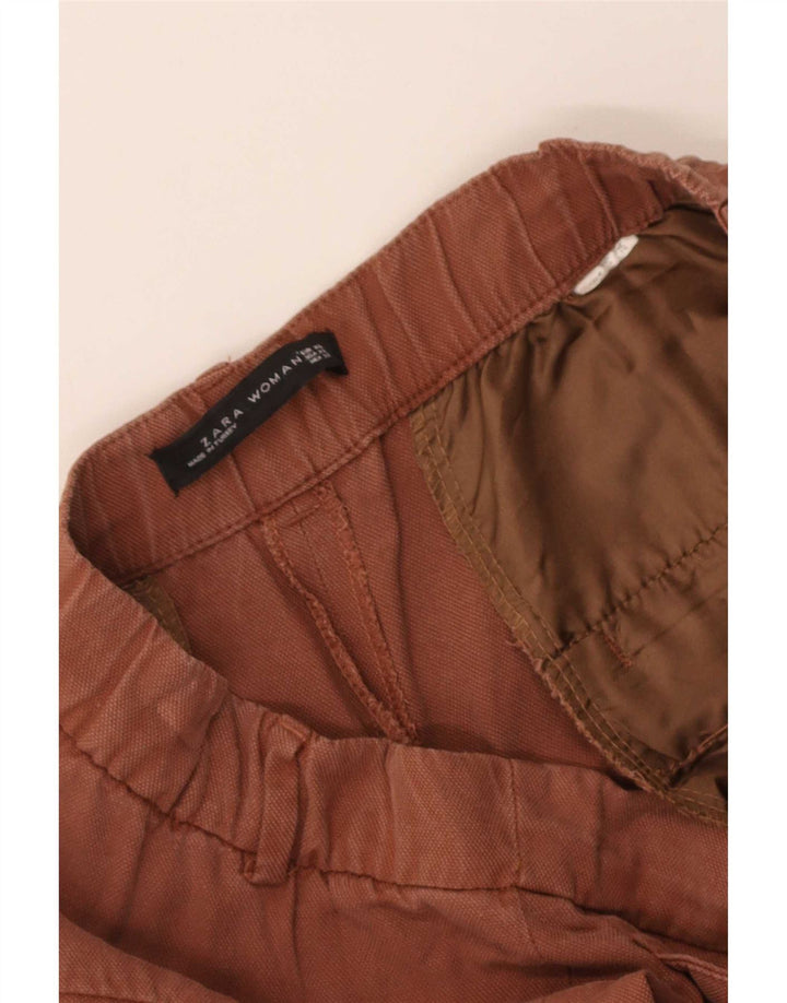 Calça capri feminina Zara XL W32 L22 marrom