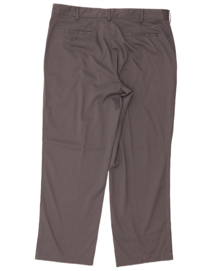 Calça Nike Masculina Dri Fit Straight Chino W36 L30 Cinza Poliéster