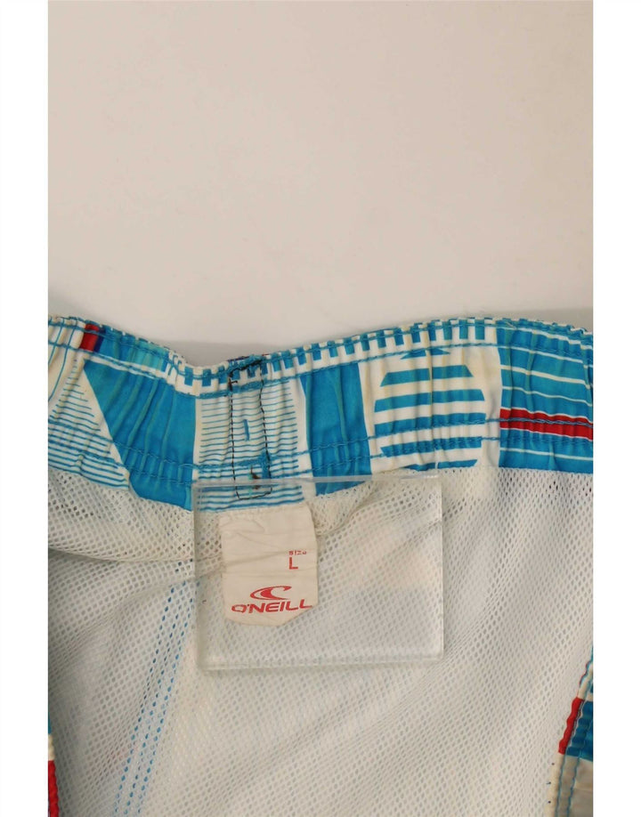 Shorts de natação masculino O'Neill grande poliéster geométrico azul
