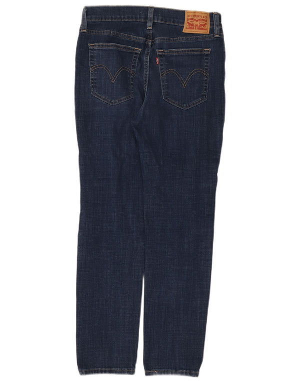 Jeans feminino Levi's Boyfriend Distressed Slim W27 L27 Azul Marinho Algodão