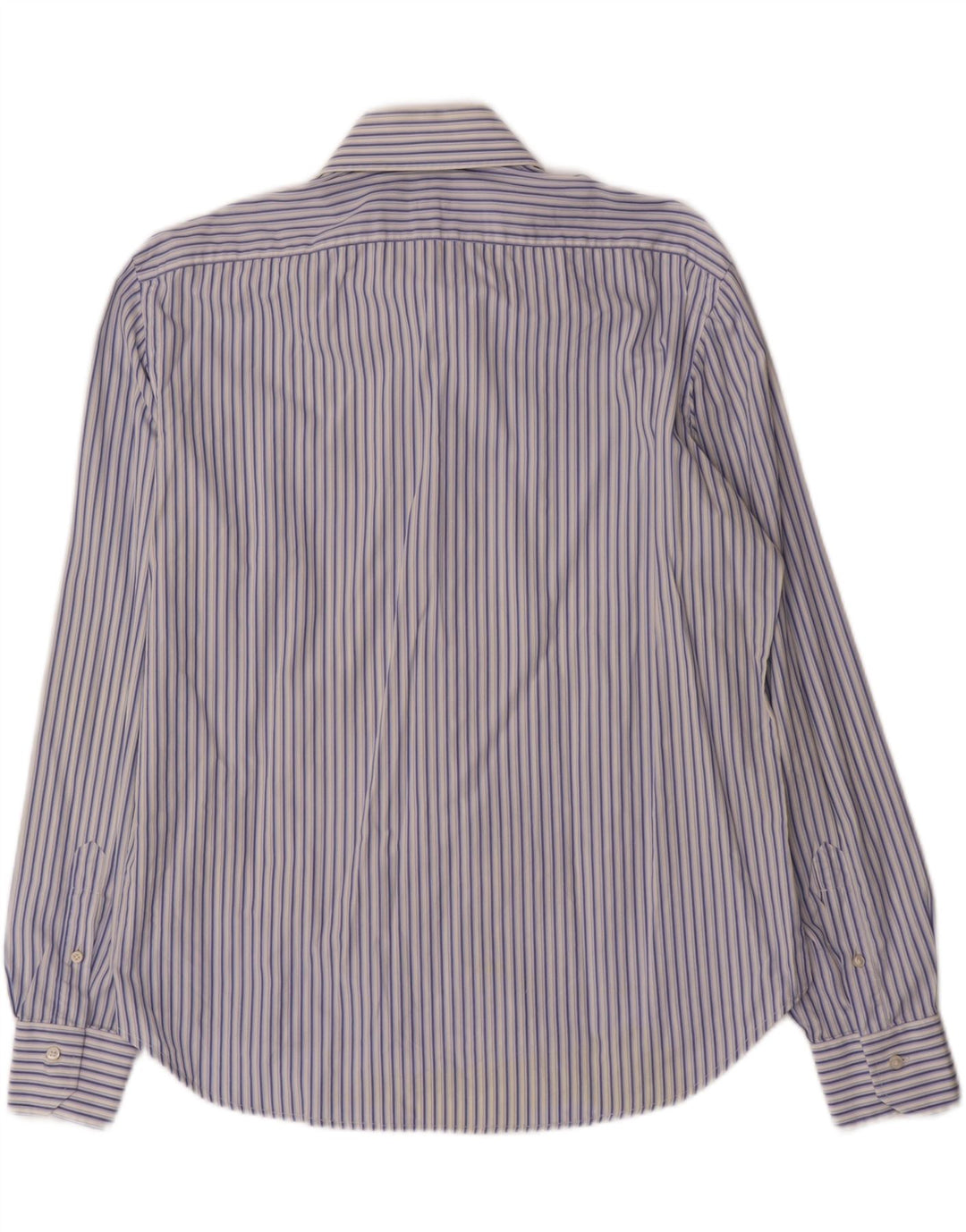 Camisa masculina Barba tamanho 17 XL listrada azul