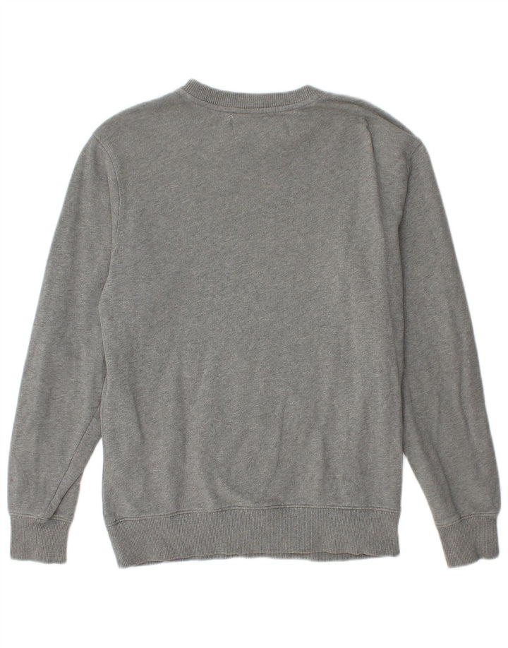 CALVIN KLEIN JEANS Suéter gráfico masculino XS algodão cinza