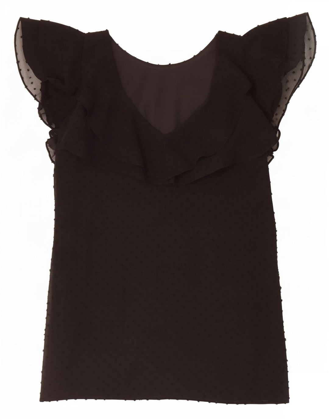 Vestido básico feminino Zara UK 10 pequeno poliéster manchado preto