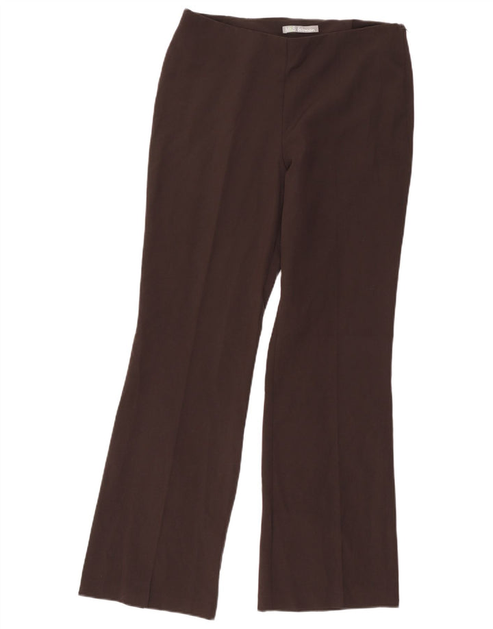 Calça casual feminina Marks & Spencer Bootcut Reino Unido 12 médio W30 L29 cinza