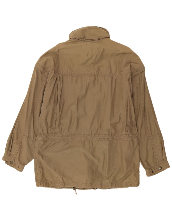 Jaqueta utilitária masculina com capuz Camel Active EU 50 algodão cáqui grande