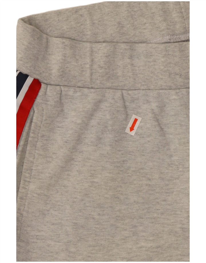 Calça de treino masculina Reebok Graphic Joggers cinza médio colorblock