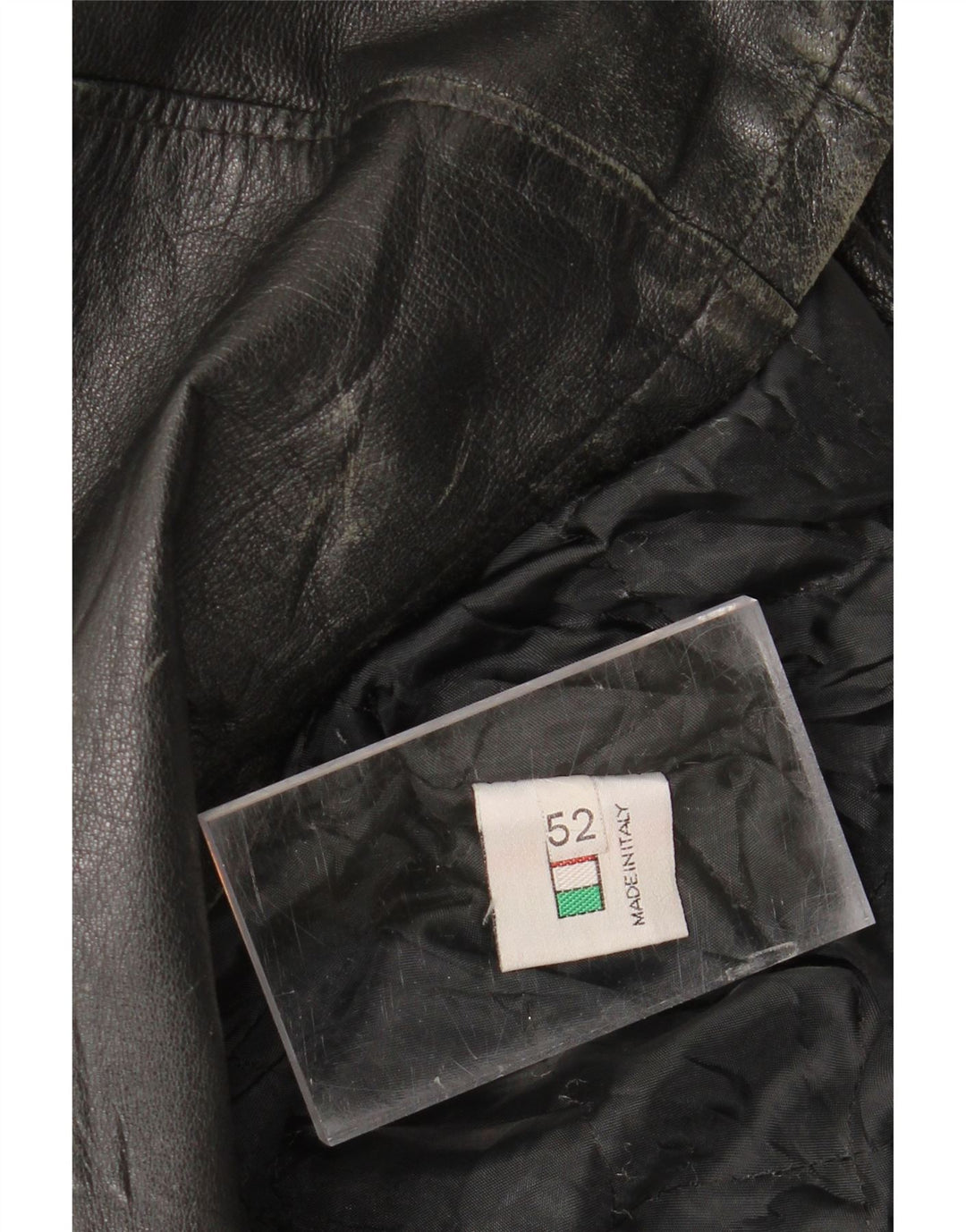 VINTAGE Mens Leather Jacket IT 52 XL Black Vintage Vintage and Second-Hand Vintage from Messina Hembry 