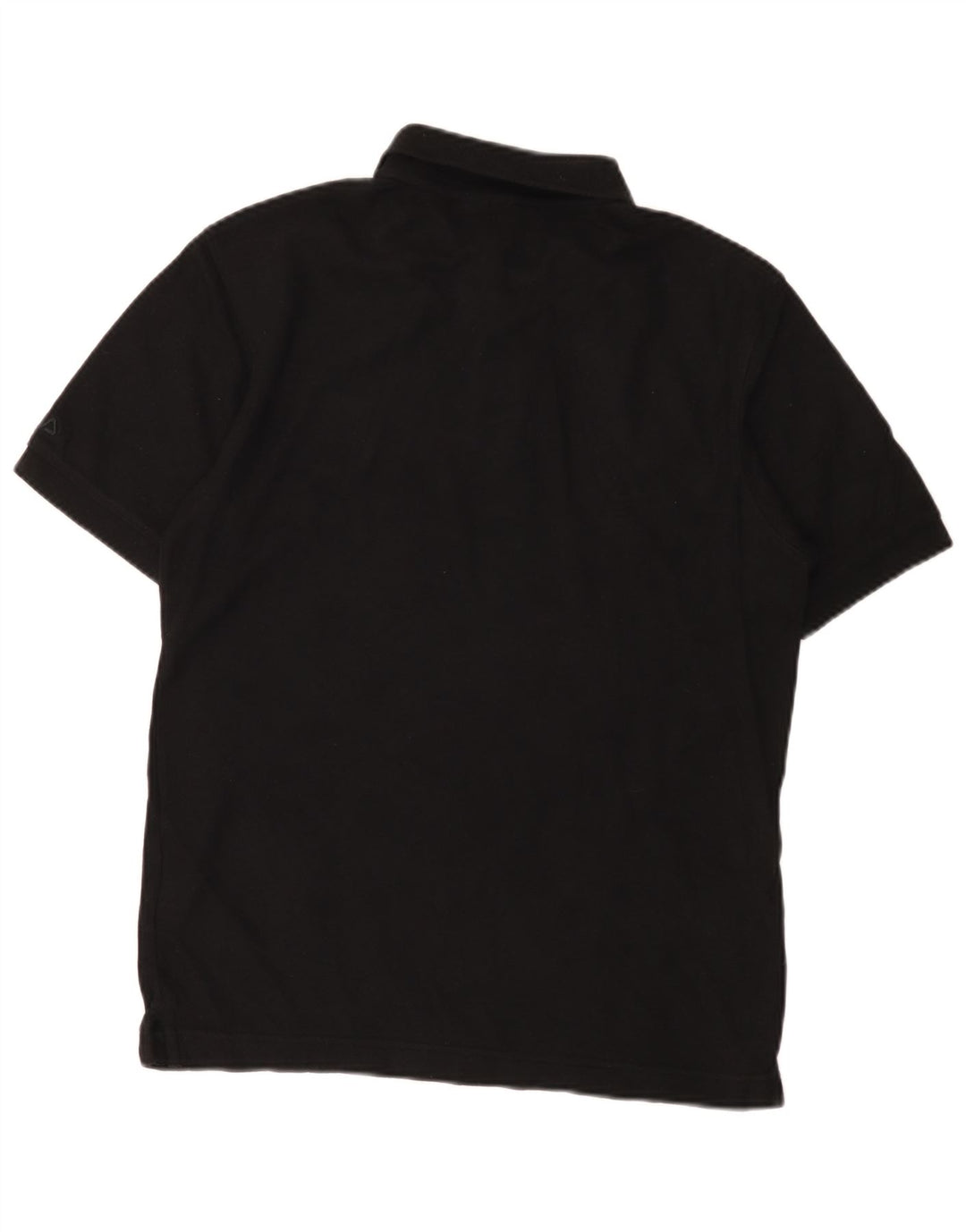 Camisa polo masculina Fila pequena algodão preto