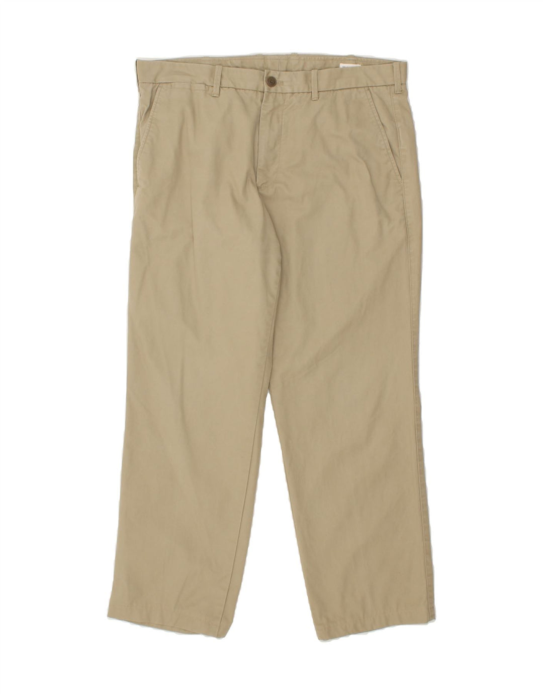 VINTAGE Mens Straight Chino Trousers W36 L32  Beige Cotton Vintage Vintage and Second-Hand Vintage from Messina Hembry 