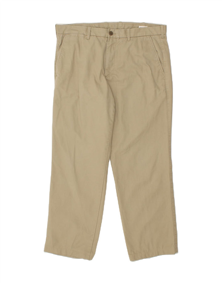 VINTAGE Mens Straight Chino Trousers W36 L32  Beige Cotton Vintage Vintage and Second-Hand Vintage from Messina Hembry 