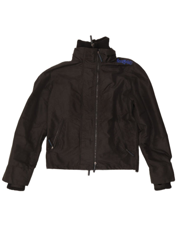 Jaqueta de chuva feminina Superdry Graphic UK 14 médio preto