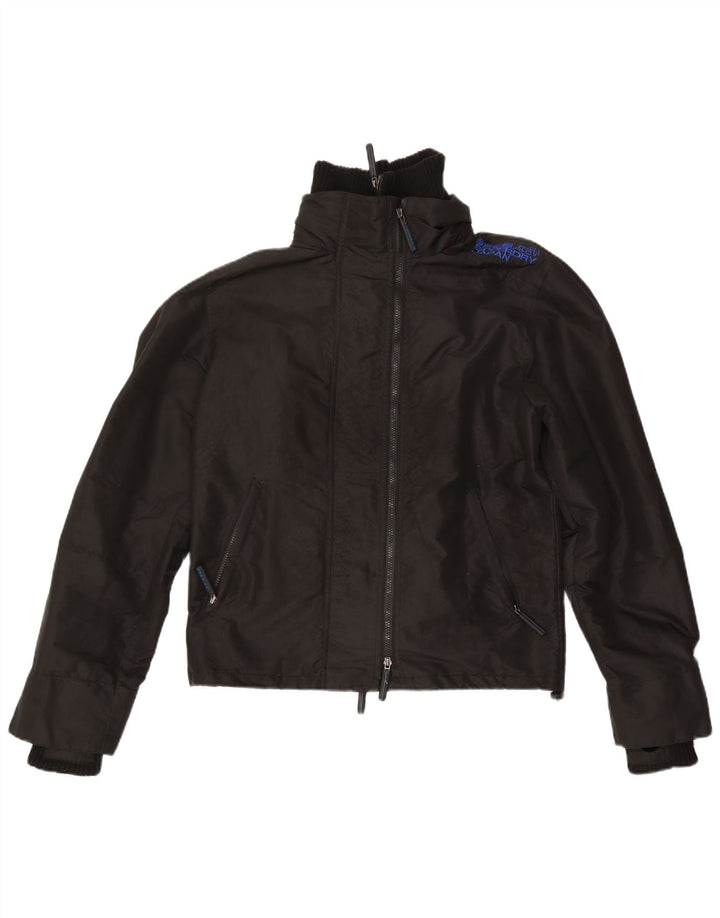 Jaqueta de chuva feminina Superdry Graphic UK 14 médio preto