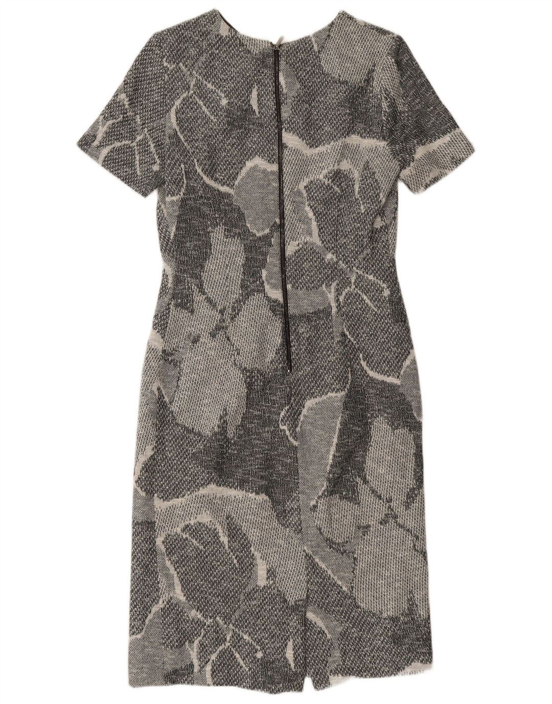 Vestido bainha feminino Hugo Boss Reino Unido 12 cinza médio floral
