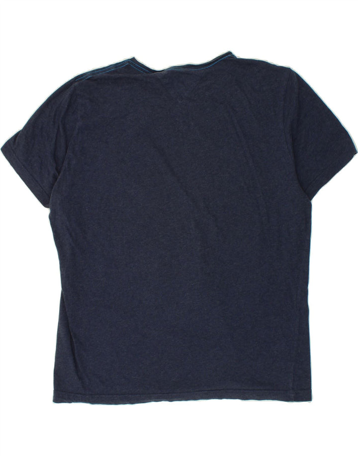 TOMMY HILFIGER Mens T-Shirt Top Large Navy Blue Cotton Vintage Tommy Hilfiger and Second-Hand Tommy Hilfiger from Messina Hembry 