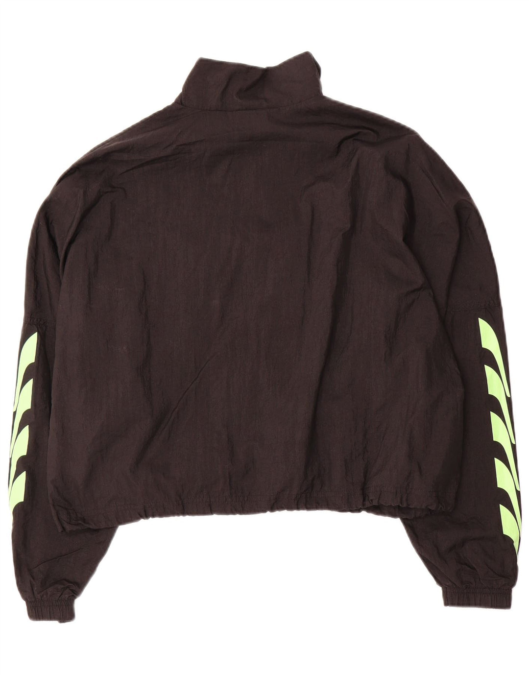 PUMA Womens Crop Graphic Oversized Tracksuit Top Jacket Reino Unido 16 Grande Preto