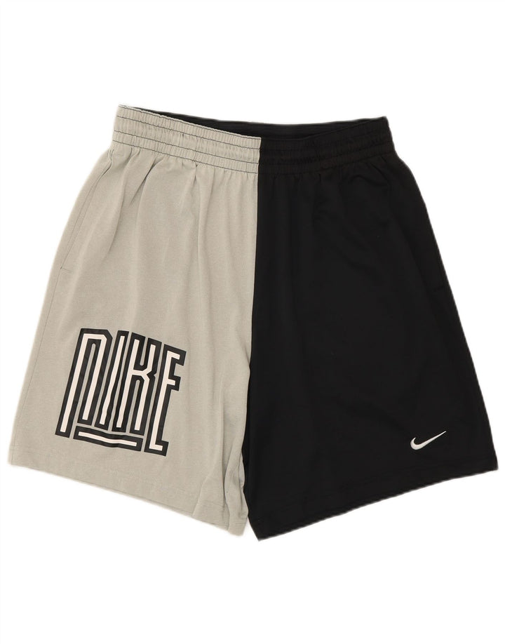 Shorts esportivos gráficos masculinos Nike Dri Fit grande poliéster colorido preto