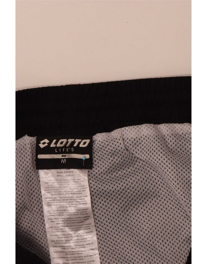 Lotto Mens Graphic Sport Shorts Médio Preto Poliéster Esportes