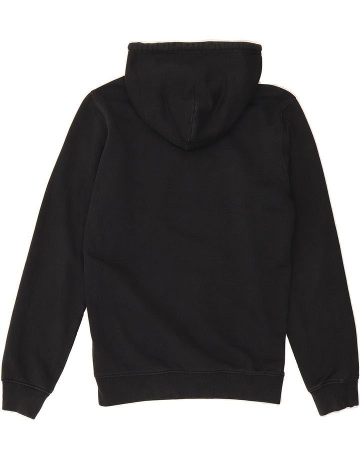 CHAMPION Womens Oversized Graphic Hoodie Jumper UK 6 XS Black Vintage Champion and Second-Hand Champion from Messina Hembry 
