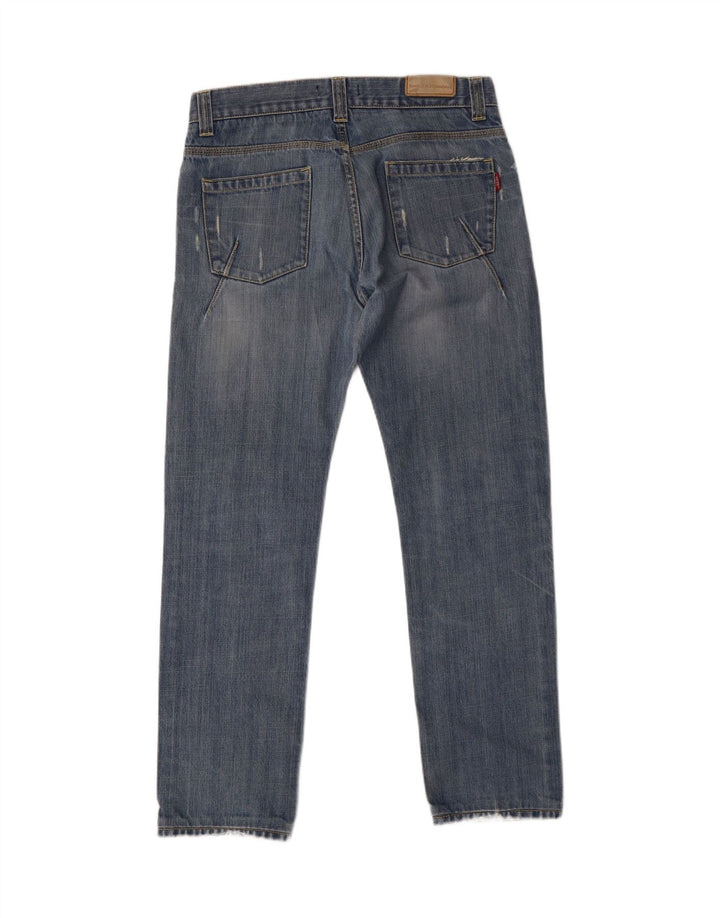 DANIELE ALESSANDRINI Jeans reto feminino W32 L29 algodão azul