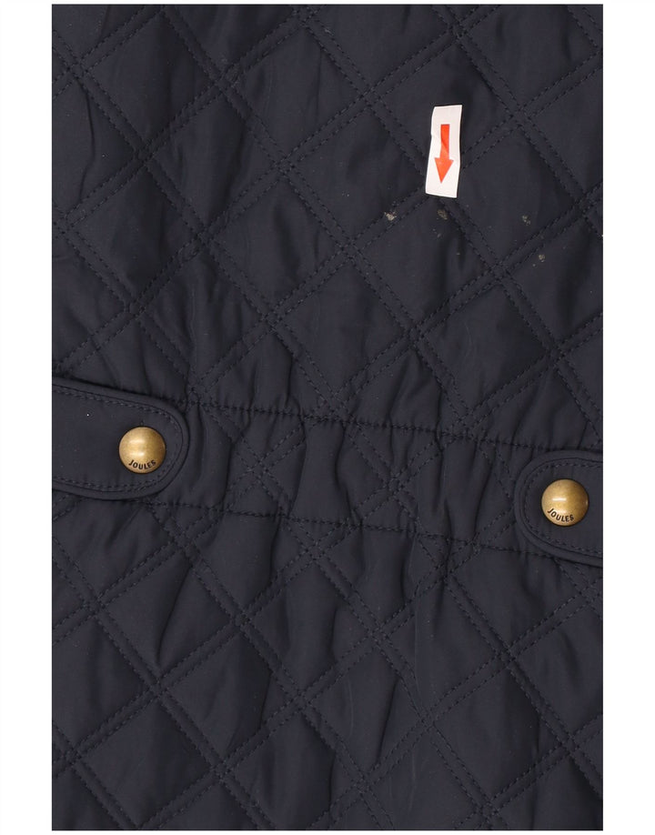 Gilet feminino acolchoado Joules UK 14 grande poliéster azul marinho