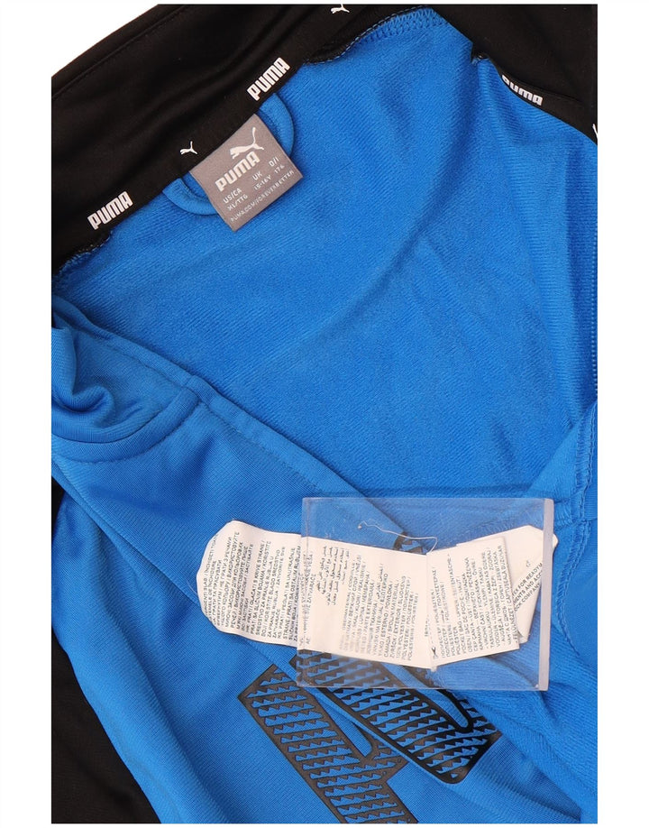 Jaqueta Puma Boys Graphic Tracksuit Top 15-16 Anos Azul Colorblock