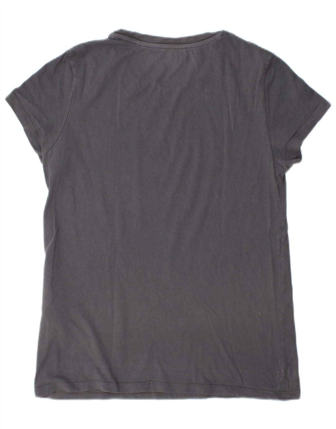 Camiseta feminina gráfica Levi's UK 10 algodão cinza pequeno