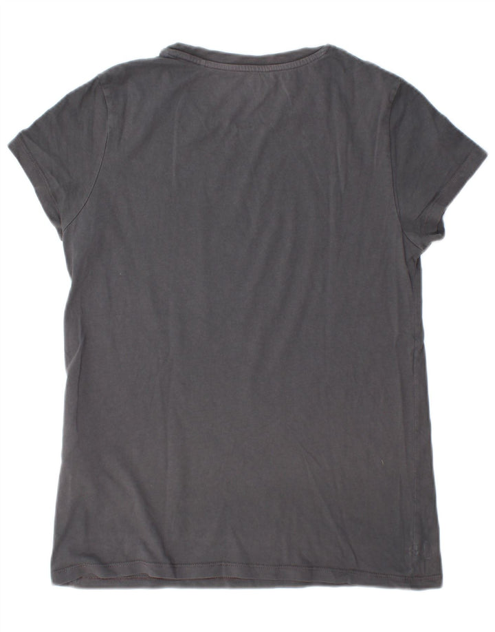 Camiseta feminina gráfica Levi's UK 10 algodão cinza pequeno