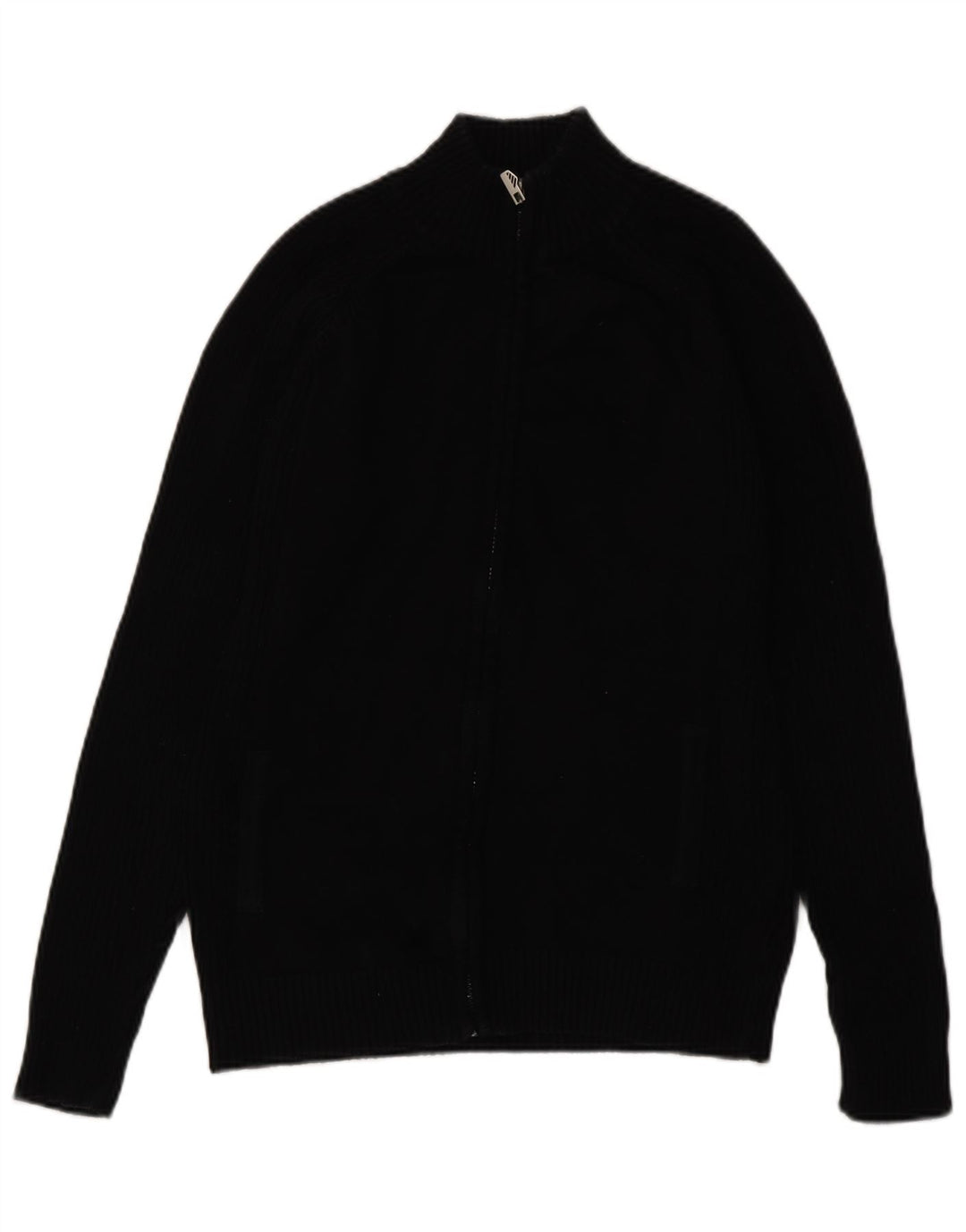 Suéter cardigã masculino Zara grande preto
