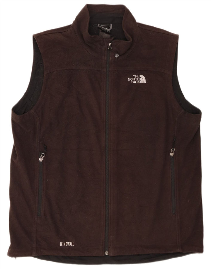 The North Face Mens Fleece Gilet UK 40 Grande Poliéster Preto