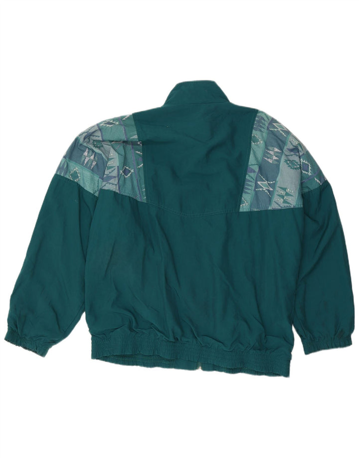 Jean Leduc Mens Treino Top Jacket XL Poliéster Geométrico Verde