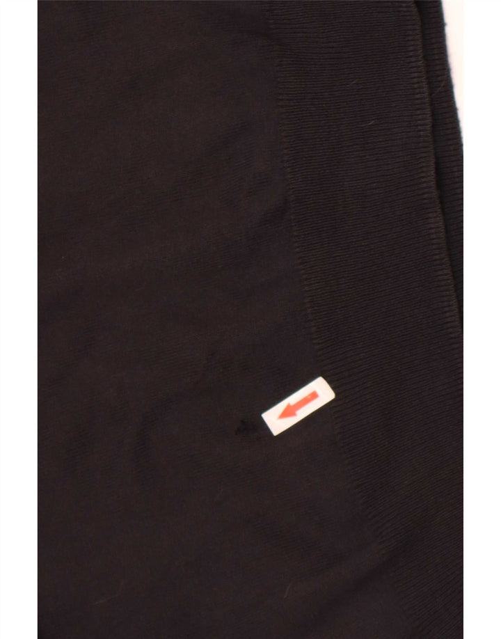 Suéter masculino Zara Regular Fit com gola redonda grande marrom