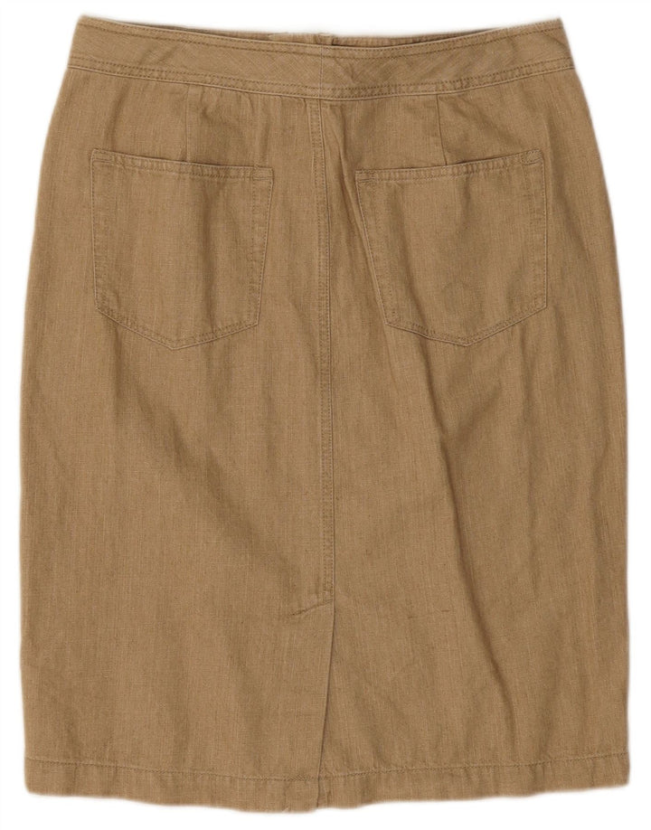 Saia lápis feminina RALPH LAUREN US 4 pequena W30 algodão bege