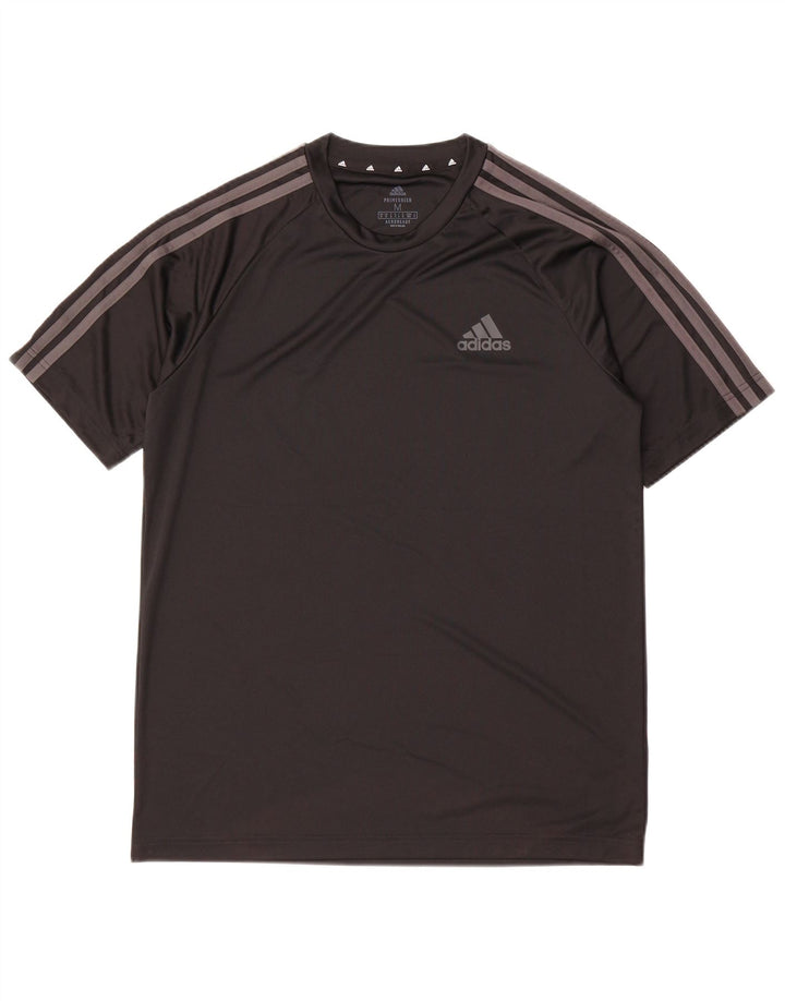 Adidas Mens Aeroready Camiseta Top Médio Poliéster Preto