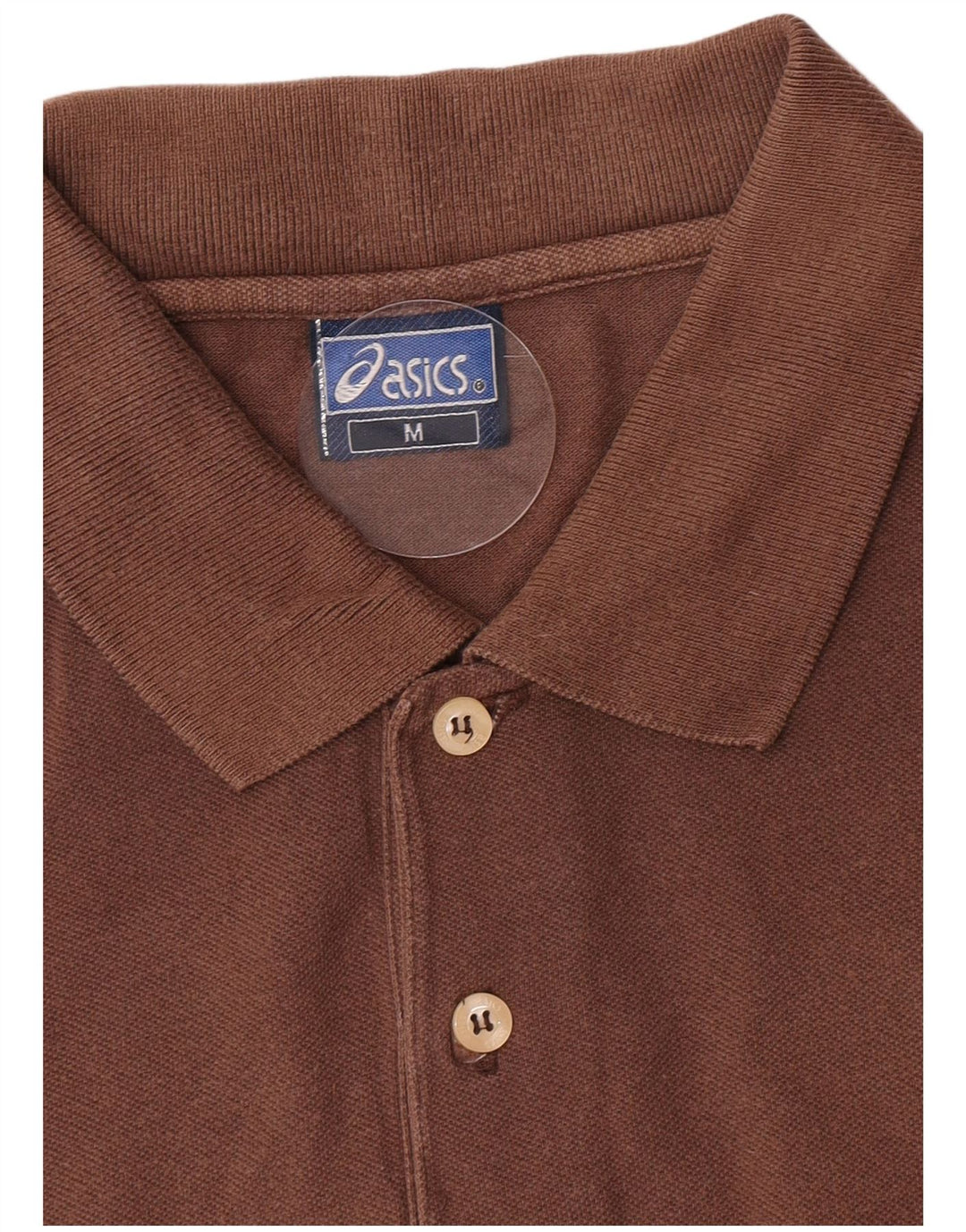Camisa polo masculina Asics marrom médio