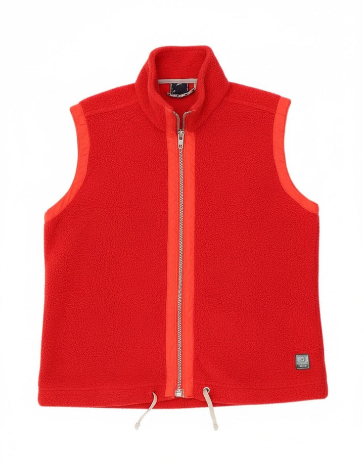 Colete de lã feminino Murphy & Nye UK 14 poliéster vermelho médio