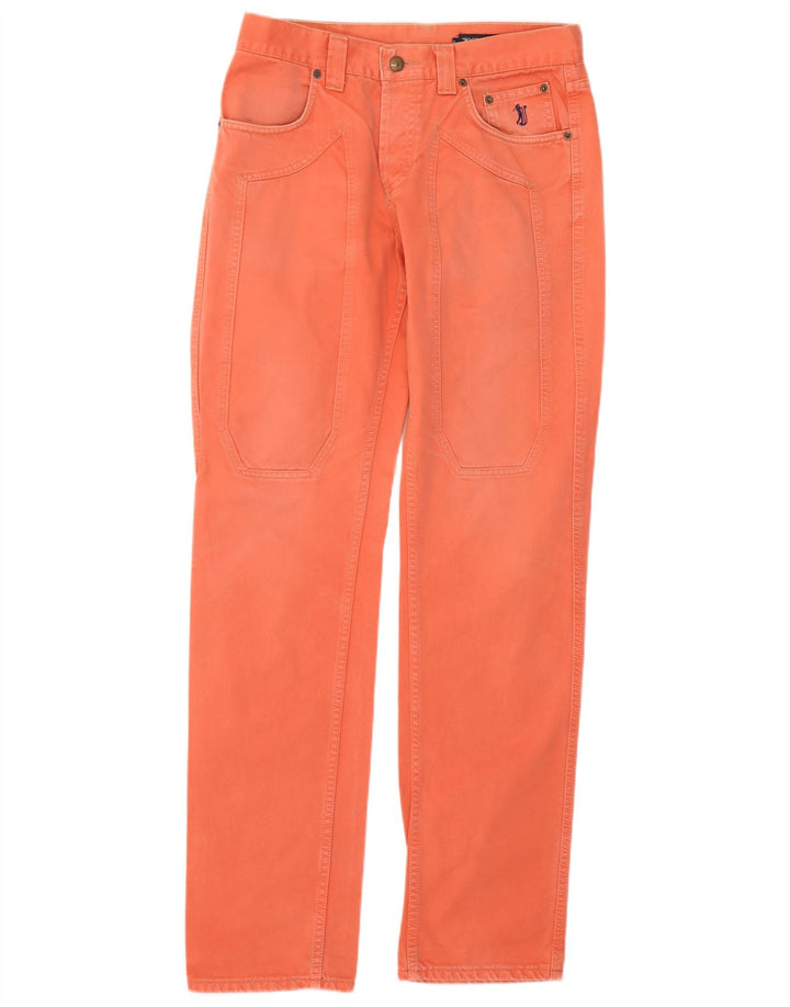 Jeans retos masculinos Jeckerson W32 L33 algodão laranja